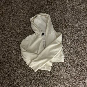 Cream Hooded Sweatshirt